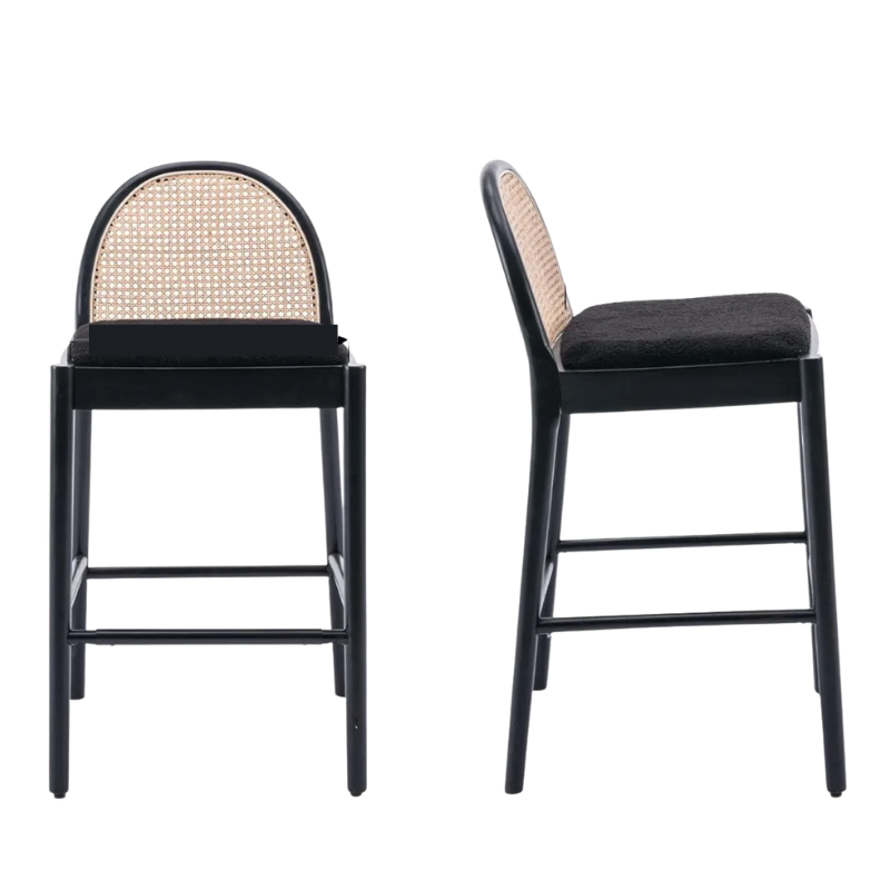 mid century modern bar stool set