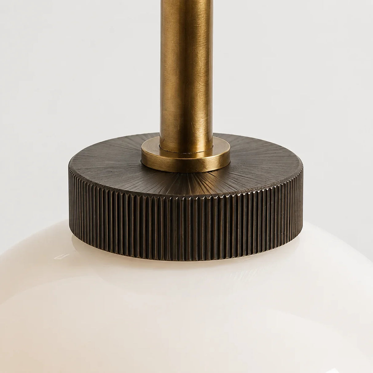 Milk glass globe wall sconce on metal arm additional product view 18