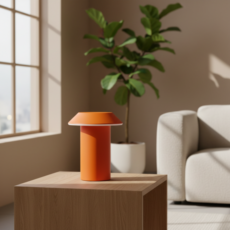 Minimalist Mushroom Table Lamp with Touch Control for Bedside Dining