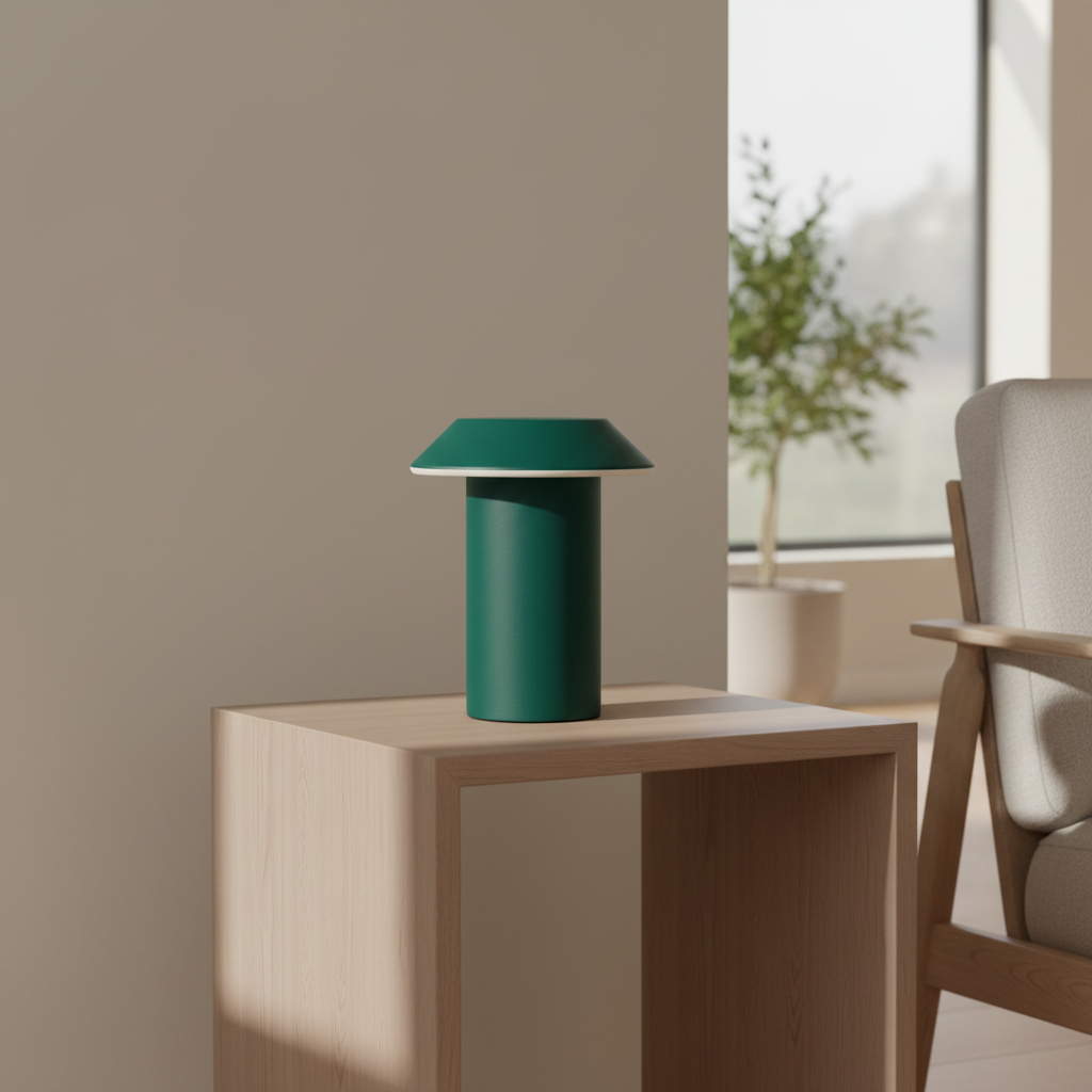 Minimalist Mushroom Table Lamp with Touch Control for Bedside Dining