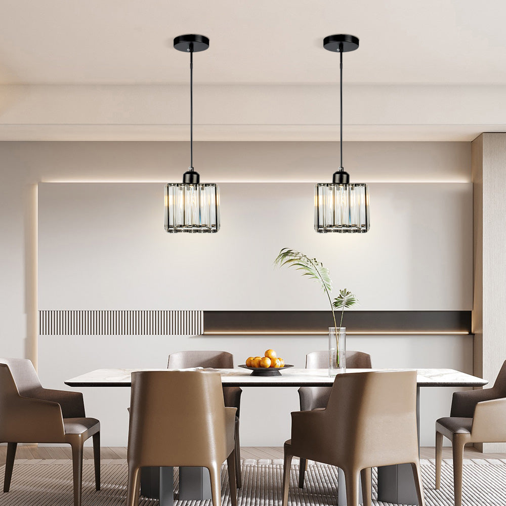Mini crystal pendant light shown as a product view