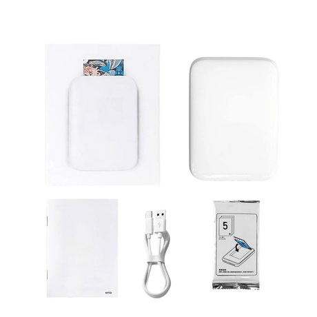 Mini Pocket MT53 Bluetooth Photo Printer 3 - Inch Portable Black - Hurbane Home