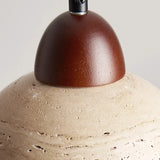 Minimalist stone semi flush mount ceiling light view