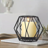 Modern Black Candle Holders - Sleek Metal Stand for Elegant Home Decor - Metal Candle Holders - Hurbane Home