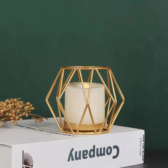 Modern Black Candle Holders - Sleek Metal Stand for Elegant Home Decor - Metal Candle Holders - Hurbane Home