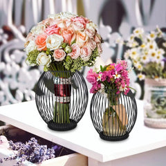 Modern Candle Holder Elegance - Black Metal Candle Holders for Decorative Ambiance - Metal Candle Holders - Hurbane Home