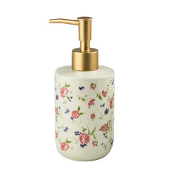 Modern Ceramic Soap Dispenser - 430ml White Moisturiser Pump Bottle for Stylish Bathrooms - ceramic soap dispenser - Hurbane Home