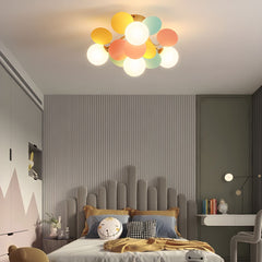 Modern flush mount ceiling light with acrylic discs supplementary product view 5