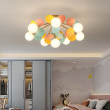 Modern flush mount ceiling light with acrylic discs additional product view 6
