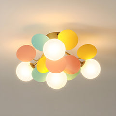 Modern flush mount ceiling light with acrylic discs supplementary product view 11