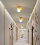 Modern flush mount ceiling light with acrylic discs colour option view 15