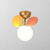 Modern flush mount ceiling light with acrylic discs additional product view 18