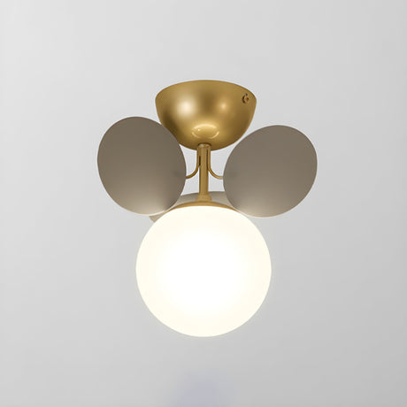 Modern flush mount ceiling light with acrylic discs further product image 22