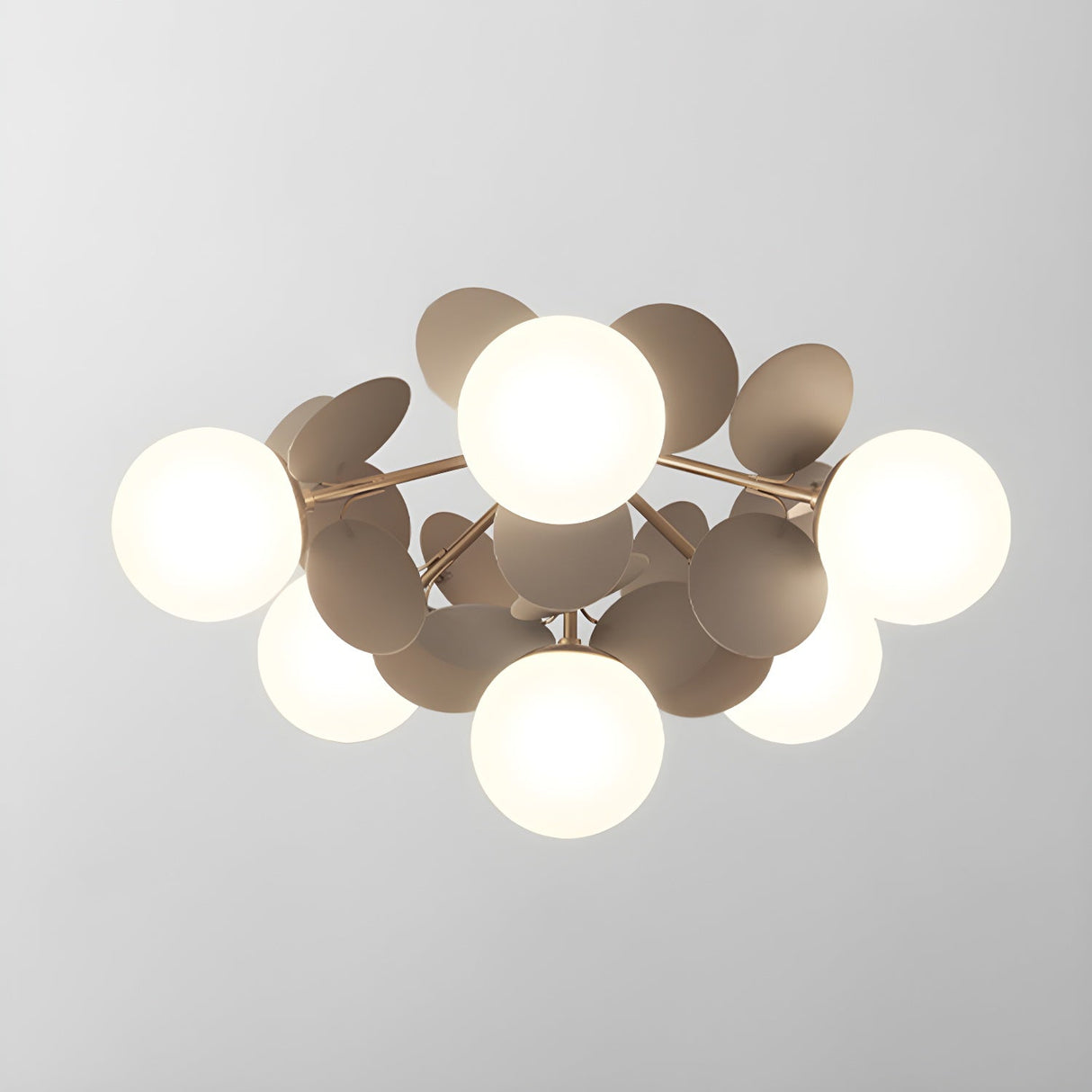 Modern flush mount ceiling light with acrylic discs supplementary product view 23