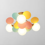 Modern flush mount ceiling light with acrylic discs further product image 28