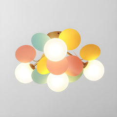 Modern flush mount ceiling light with acrylic discs further product image 28