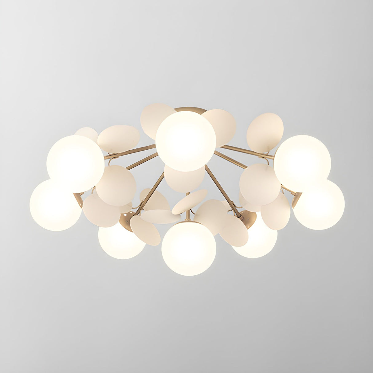 Modern flush mount ceiling light with acrylic discs supplementary product view 29