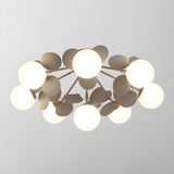 Modern flush mount ceiling light with acrylic discs additional product view 30