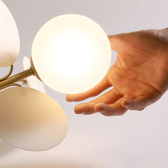 Modern flush mount ceiling light with acrylic discs further product image 34