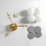 Modern flush mount ceiling light with acrylic discs supplementary product view 35