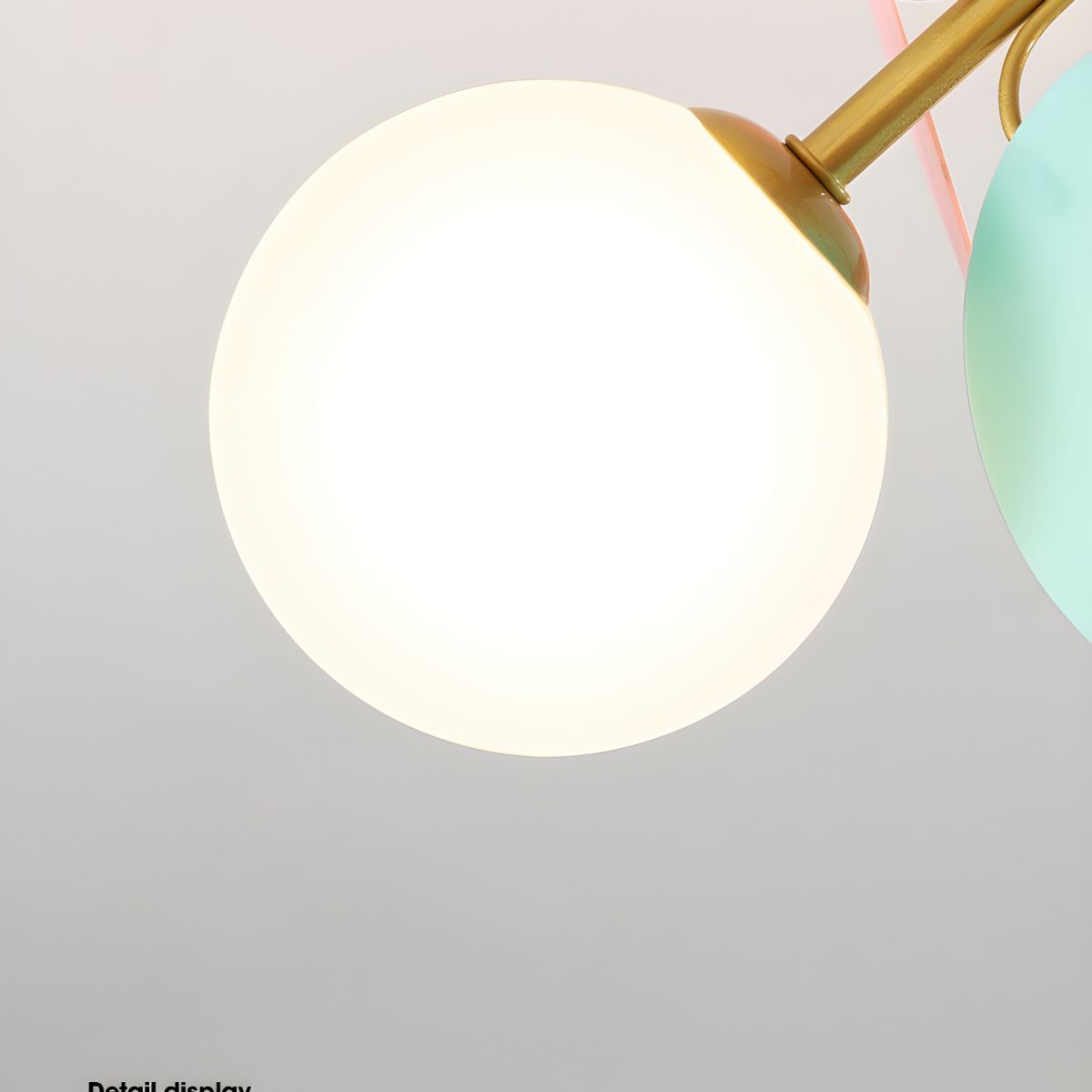 Modern flush mount ceiling light with acrylic discs alternative angle view 37