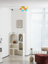 Modern flush mount ceiling light with acrylic discs colour option view 45