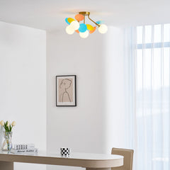 Modern flush mount ceiling light with acrylic discs further product image 52