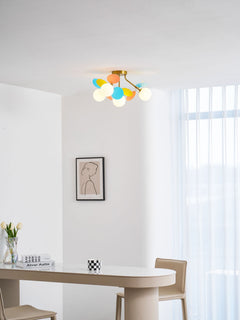 Modern flush mount ceiling light with acrylic discs supplementary product view 53