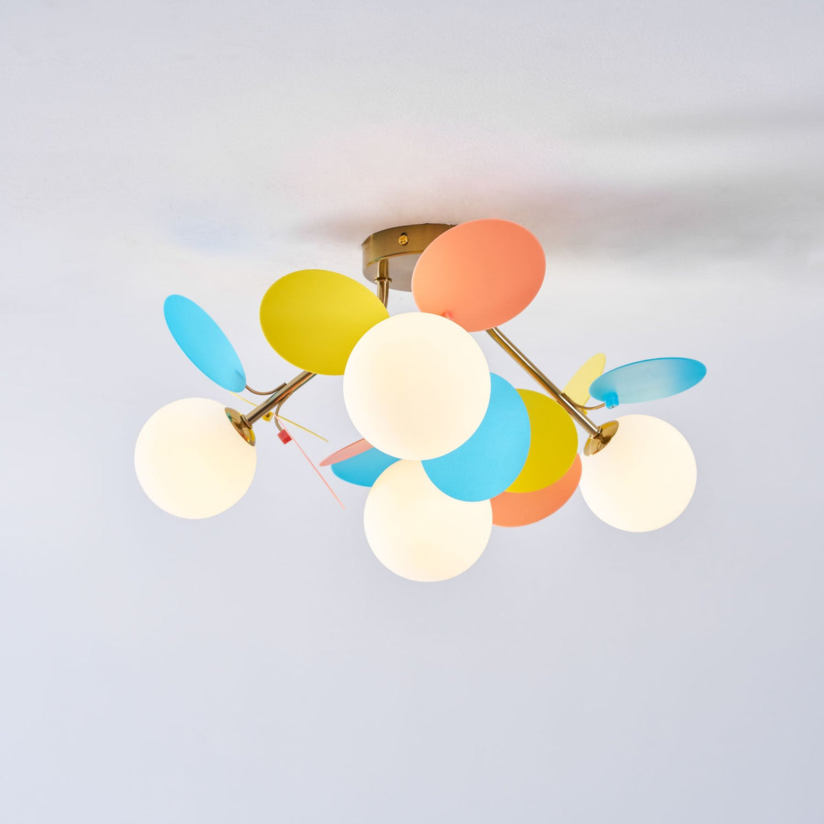 Modern flush mount ceiling light with acrylic discs further product image 58