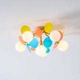 Modern flush mount ceiling light with acrylic discs supplementary product view 59