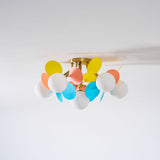 Modern flush mount ceiling light with acrylic discs colour option view 63