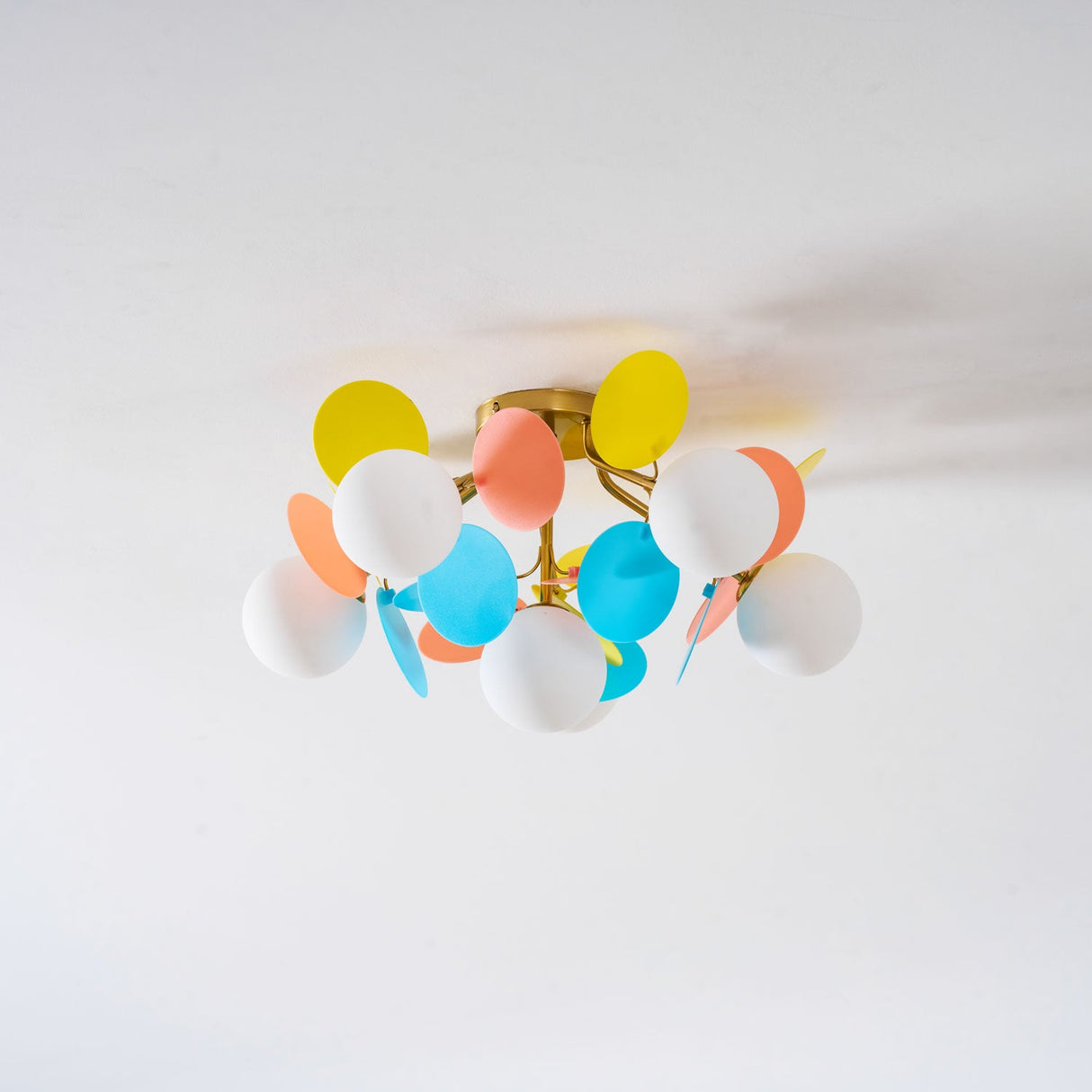 Modern flush mount ceiling light with acrylic discs further product image 64