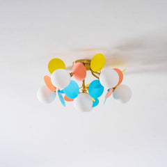 Modern flush mount ceiling light with acrylic discs further product image 64