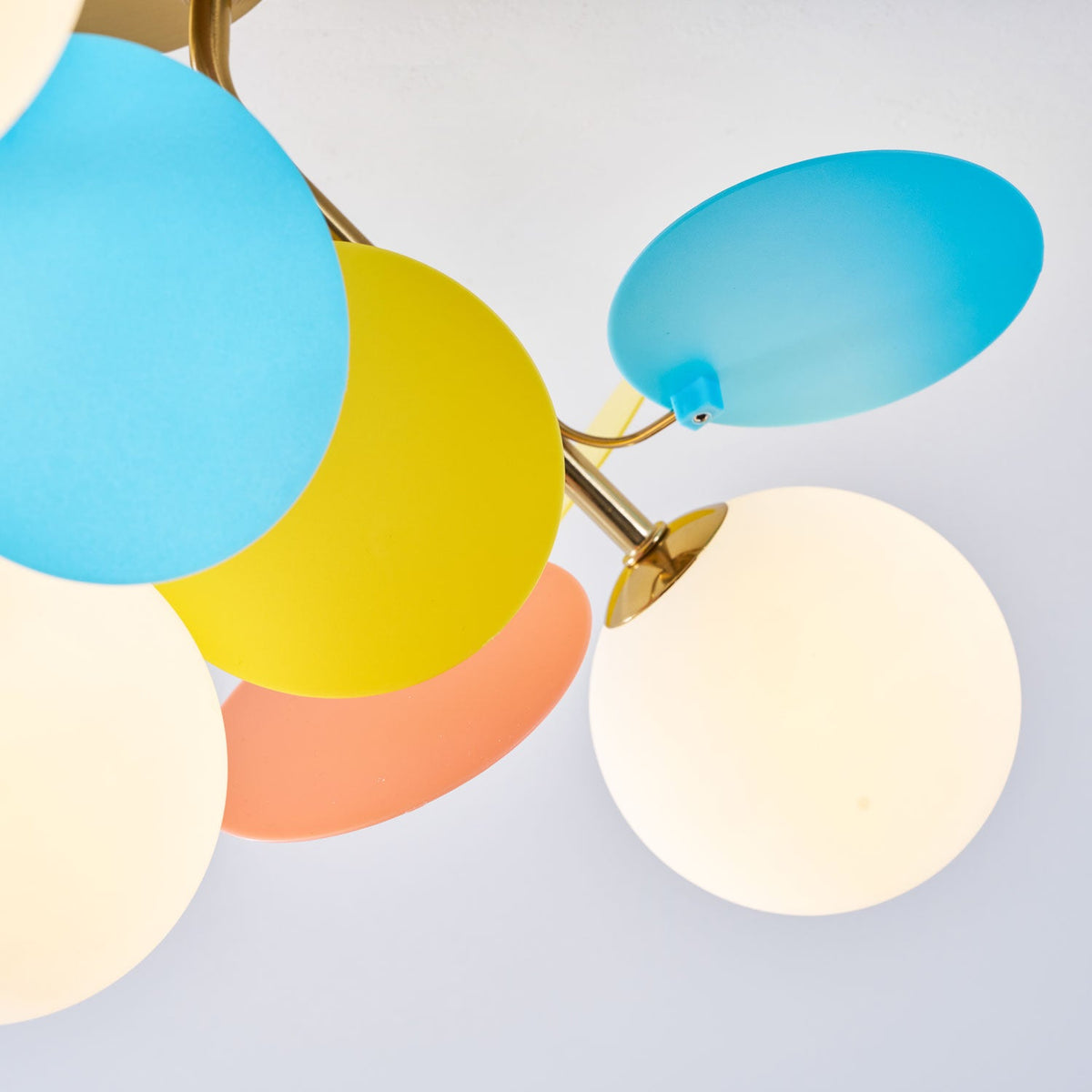 Modern flush mount ceiling light with acrylic discs supplementary product view 65