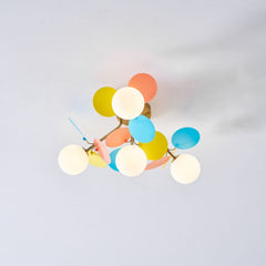 Modern flush mount ceiling light with acrylic discs additional product view 66