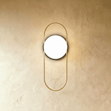 Modern frosted glass globe wall sconce colour option view 3
