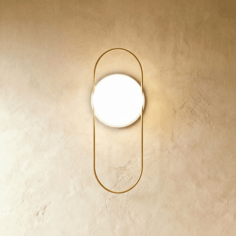 Modern frosted glass globe wall sconce further product image 4