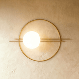 Modern frosted glass globe wall sconce further product image 10