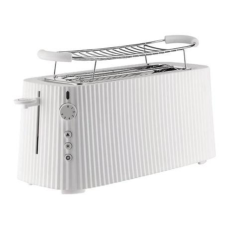 Alessi Plisse 4-Slice Toaster with Warming Rack, Stainless Finish