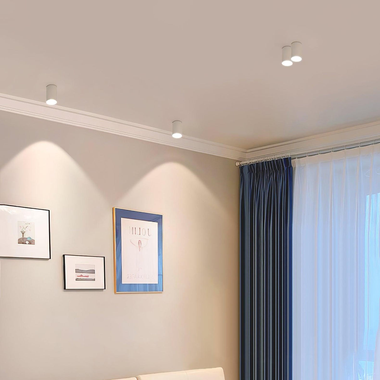 Compact aluminum ceiling downlight with a recessed acrylic lens, view 11
