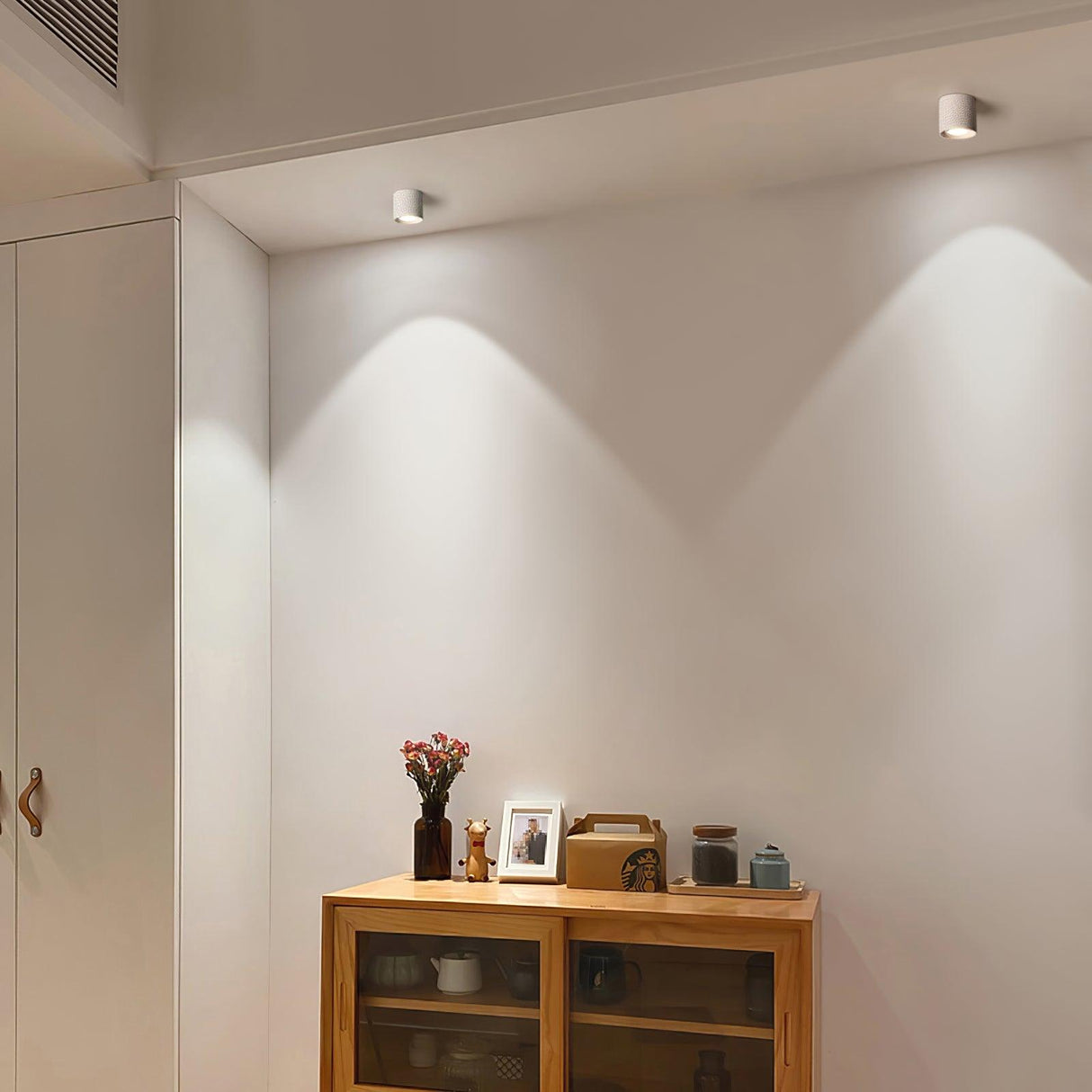 Modern LED spotlight housing, 3.3 inch height, warm white output, view 12