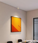 Modern LED surface mount ceiling spotlight in black aluminum, view 19