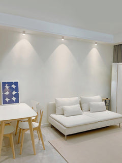 Modern LED spotlight housing, 3.3 inch height, warm white output, view 24