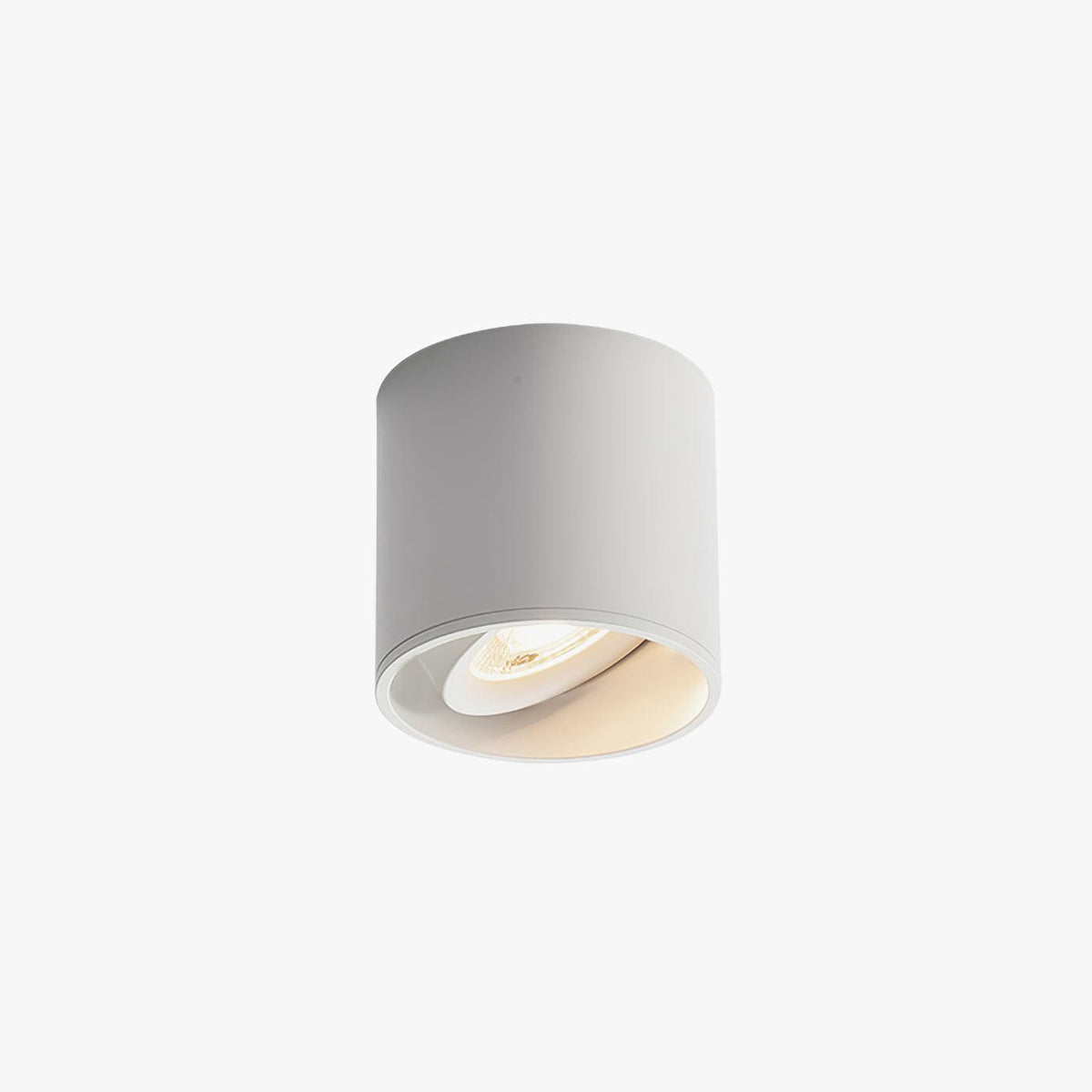 Aluminum surface mount downlight with a deep inset acrylic lens, view 32