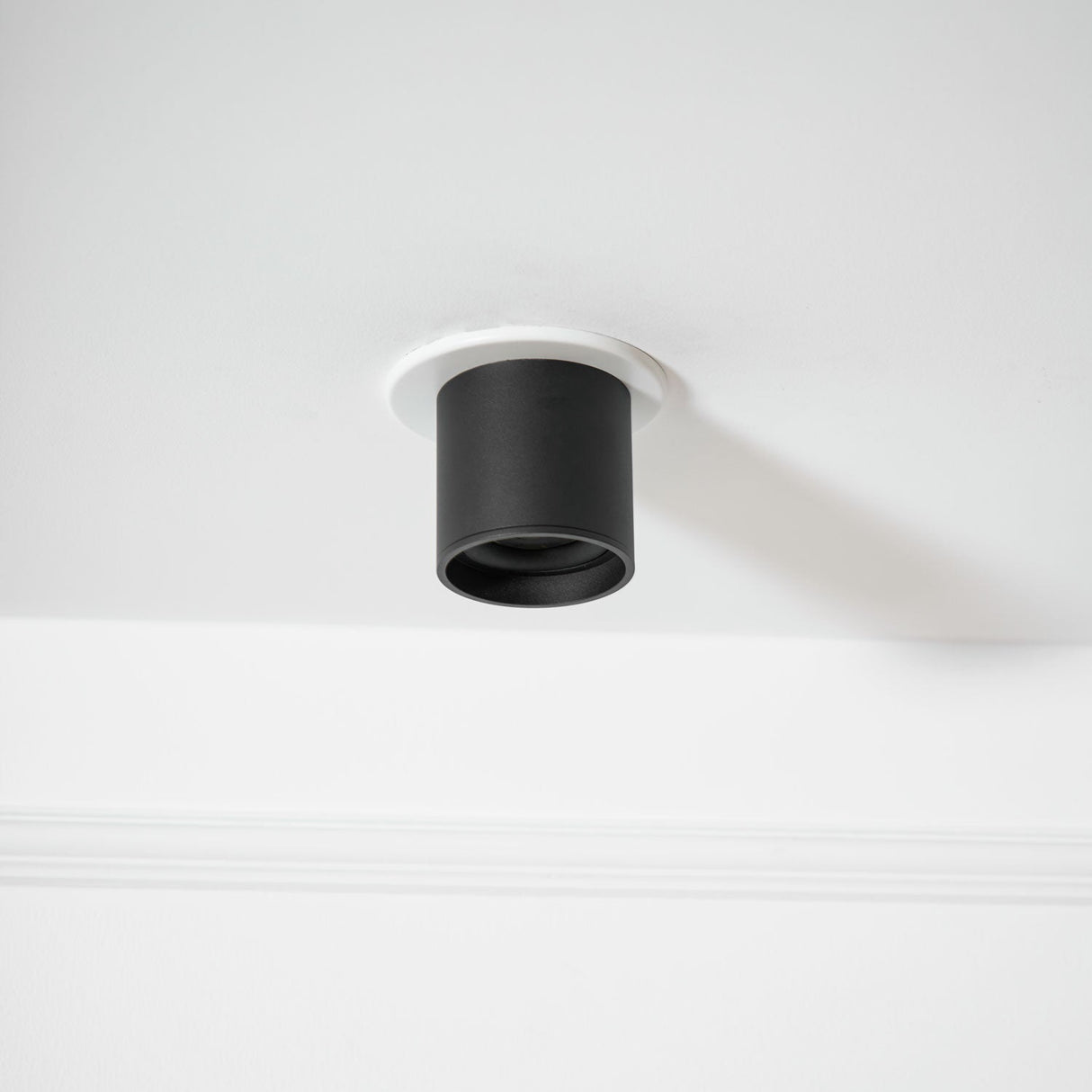 Aluminum surface mount downlight with a deep inset acrylic lens, view 50