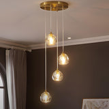 Faceted crystal pendant light detail view 9 showing finish and construction