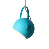 Modern metal ball pendant light shown against a clean neutral backdrop