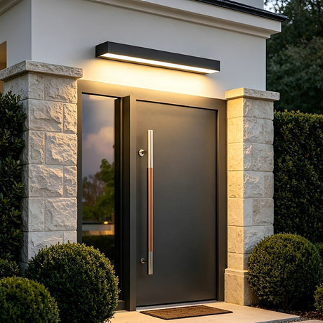 Modern outdoor LED wall light detail view 5 showing finish and construction