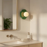 Packaging and mounting hardware supplied with the orb wall sconce