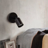Front-lit product view of the modern reading wall sconce on plain background